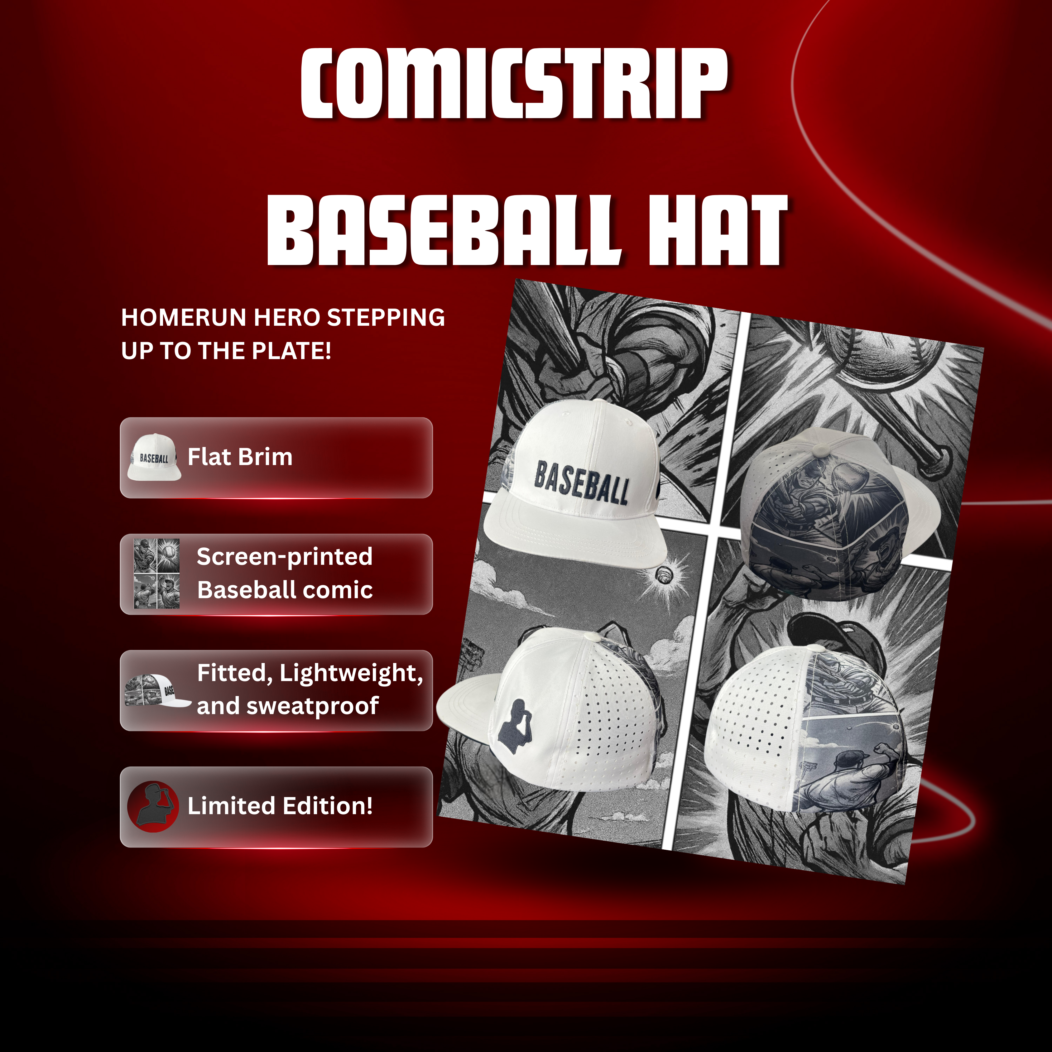 Homerun Hero - Comic style hat